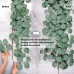Miracliy 2 Pack Eucalyptus Garland, 5.5 Ft Artificial Eucalyptus Leaves Greenery Vine for Table Runner Wedding Backdrop Fireplace Party Home Decor (Grey Green)