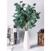 Miracliy 3 PCS 22.5IN Artificial Eucalyptus Stems, Faux Eucalyptus Leaves Real Touch Greenery Branches for Vase Home Party Wedding Decoration