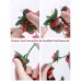 Miracliy 5 Pack 41 FT Fake Rose Vine Flowers Plants Artificial Flower Hanging Rose Ivy Home Hotel Office Wedding Party Garden Craft Art Décor (Red & Fuchsia)