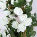 Miracliy 2PCS 69 Heads Fake Rose Vine Flowers Plants Artificial Flower Hanging Rose Wedding Party Garden Craft Art Décor, White