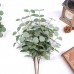 Miracliy 20 PCS Artificial Eucalyptus Stems Bulk, Faux Eucalyptus Leaves Greenery Stems for Vase Wedding Home Garland Decor